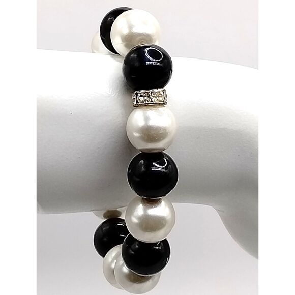 Vintage Mixed Medium Glass and Metal Beads Necklaces, Bracelets 5 pieces - Picture 10 of 15